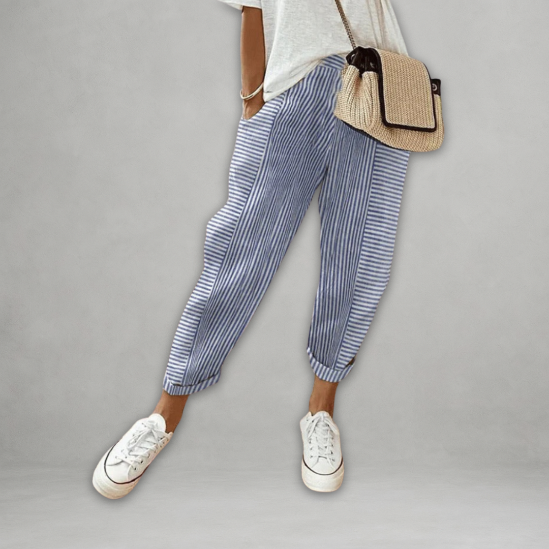 Dora | Pantaloni a righe leggeri