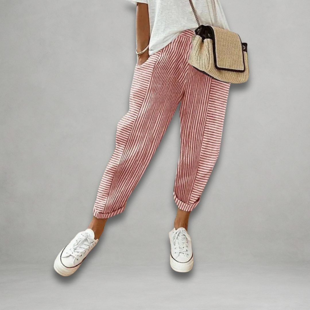Dora | Pantaloni a righe leggeri