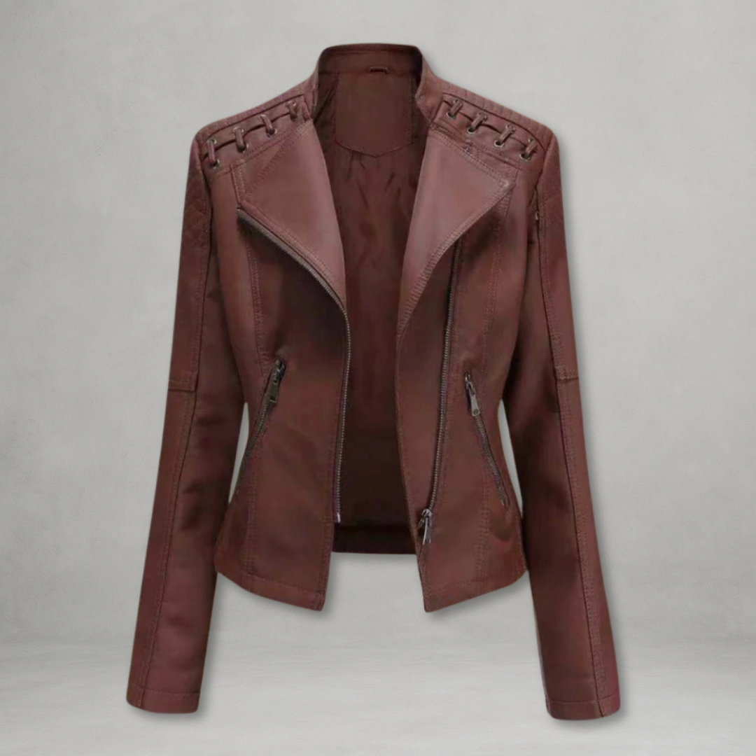Nicole | Elegante giacca in pelle