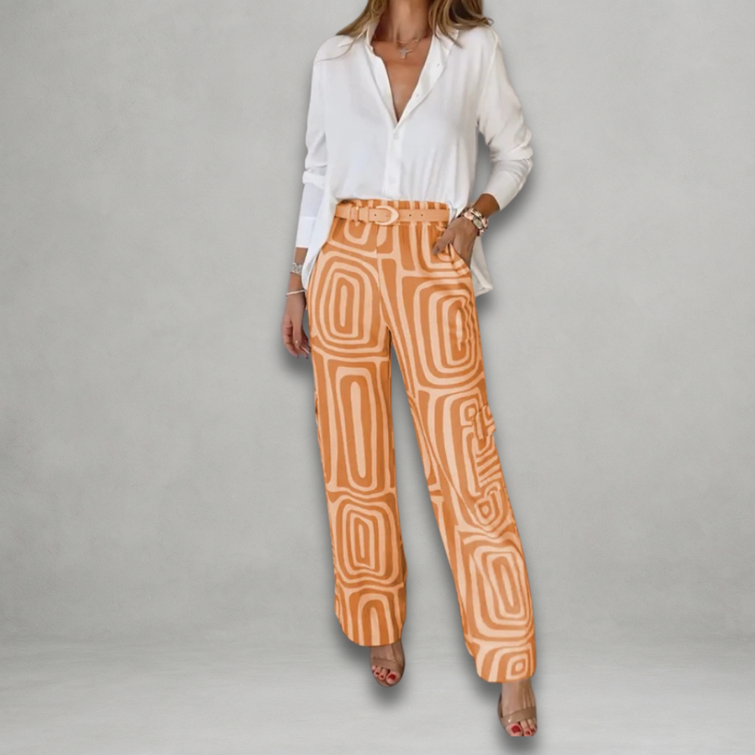 Kimmy | Set pantalone elegante con camicia