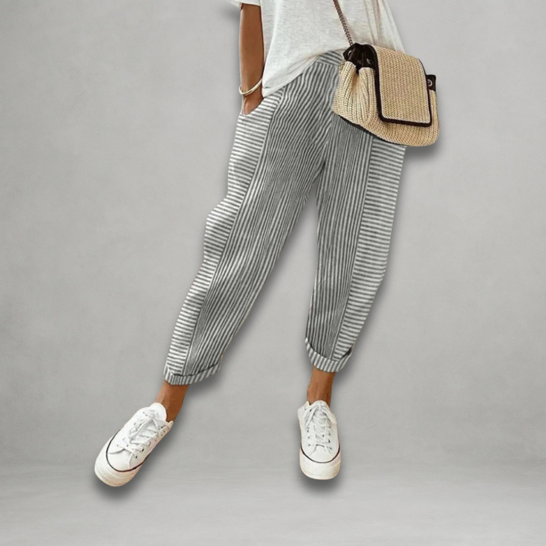 Dora | Pantaloni a righe leggeri