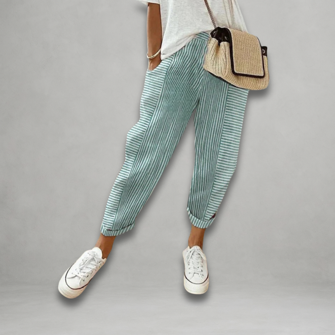 Dora | Pantaloni a righe leggeri