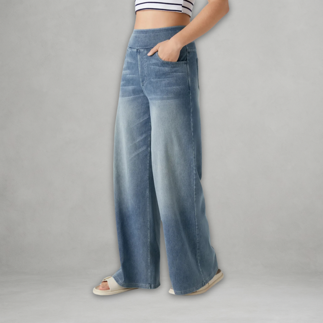 Eva | Pantaloni elasticizzati a vita alta