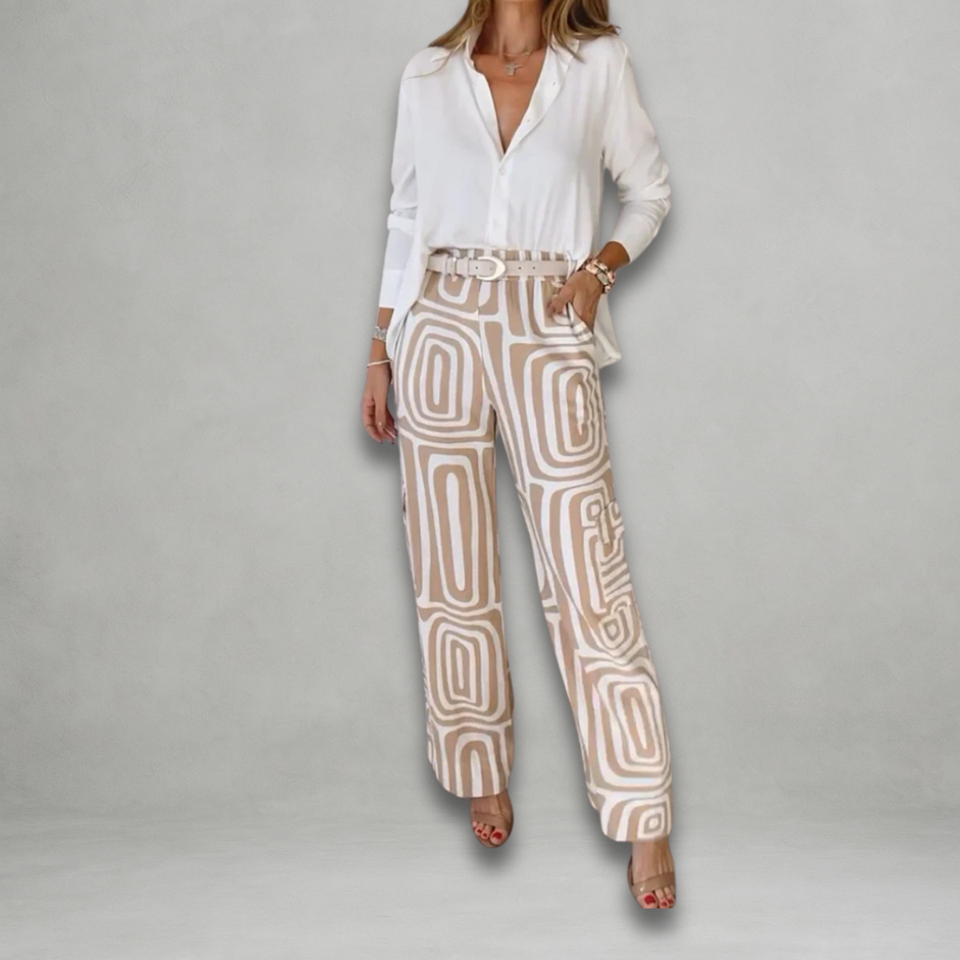 Kimmy | Set pantalone elegante con camicia