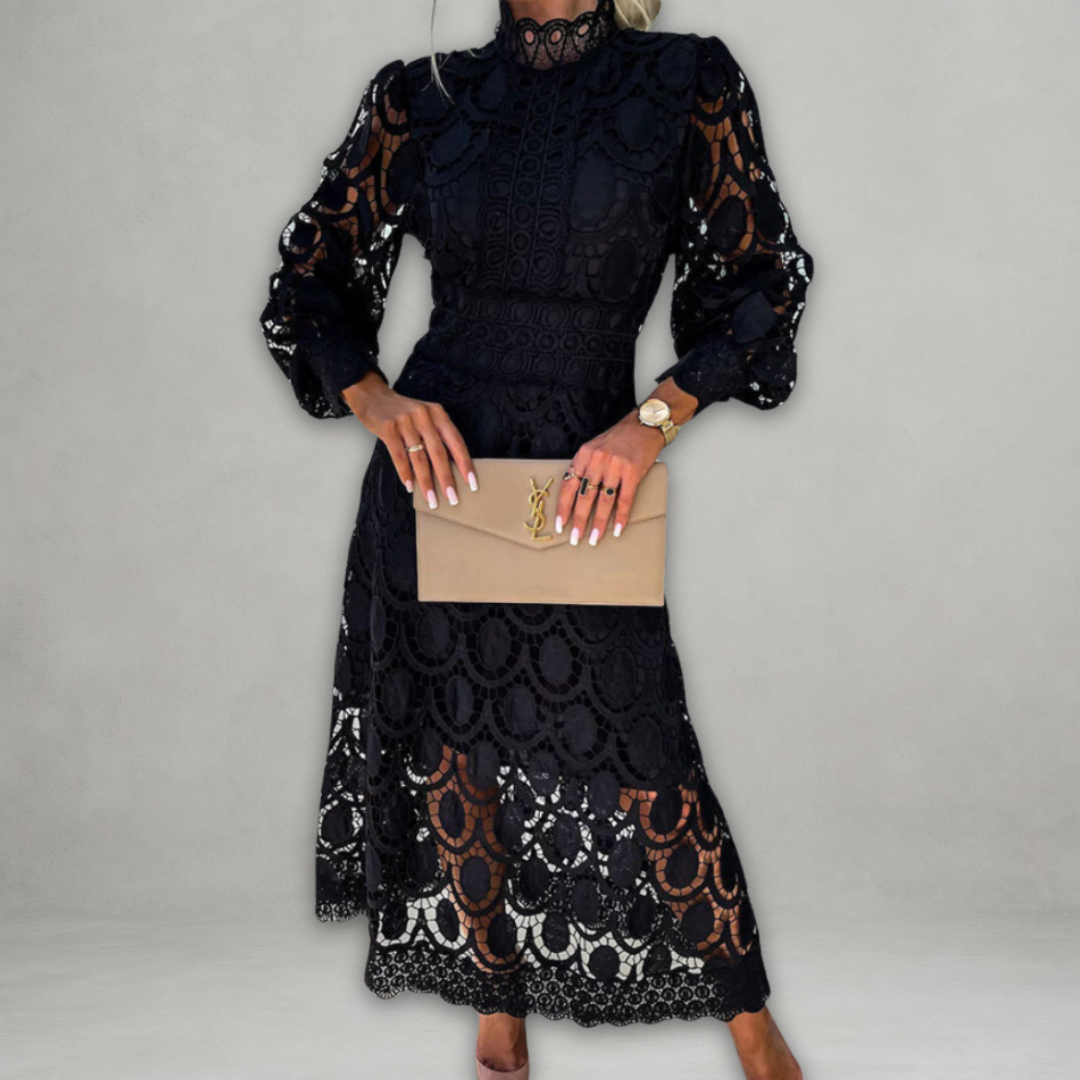 Anna | Vestito con dettagli ricamati
