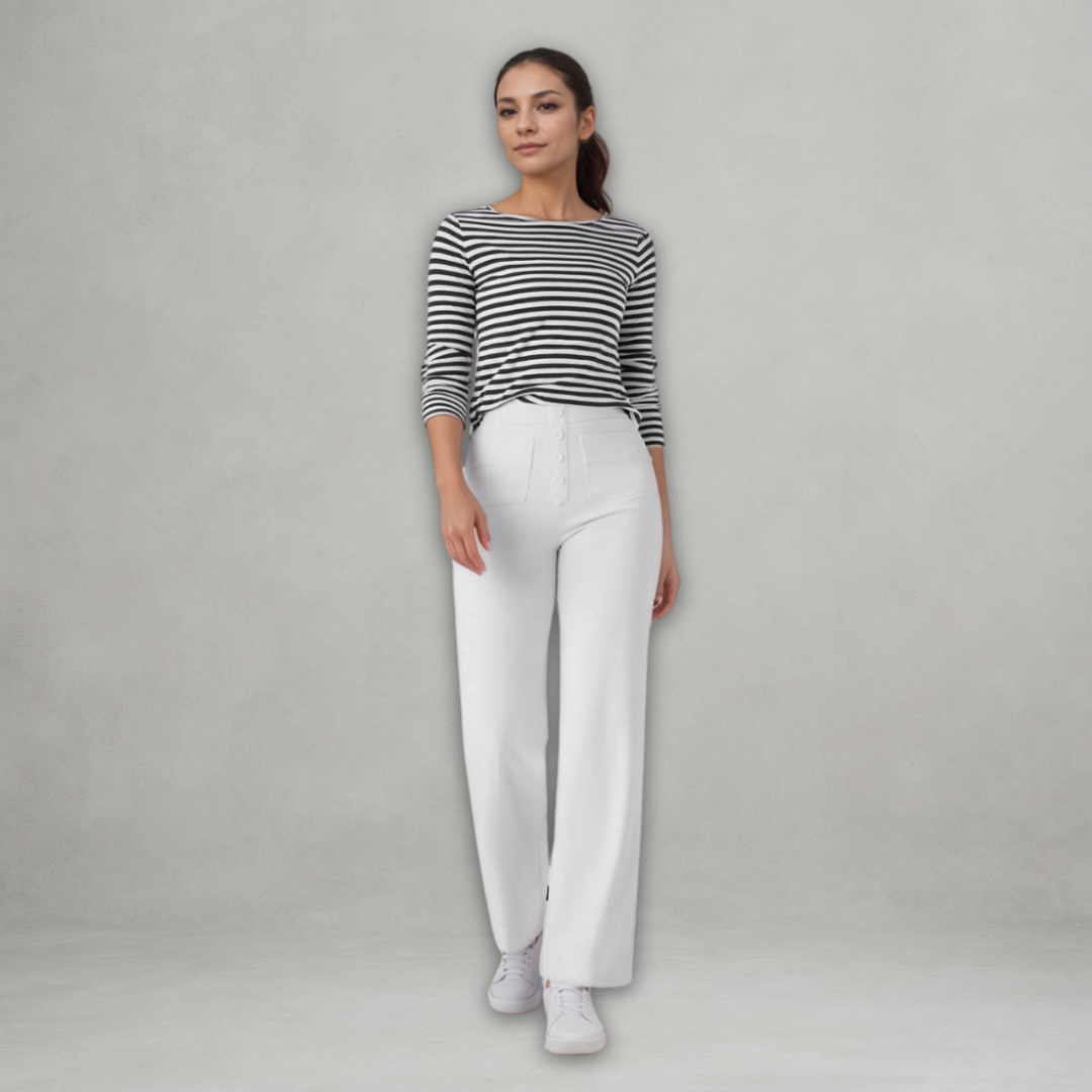 Elsa | Pantaloni elastici a vita alta