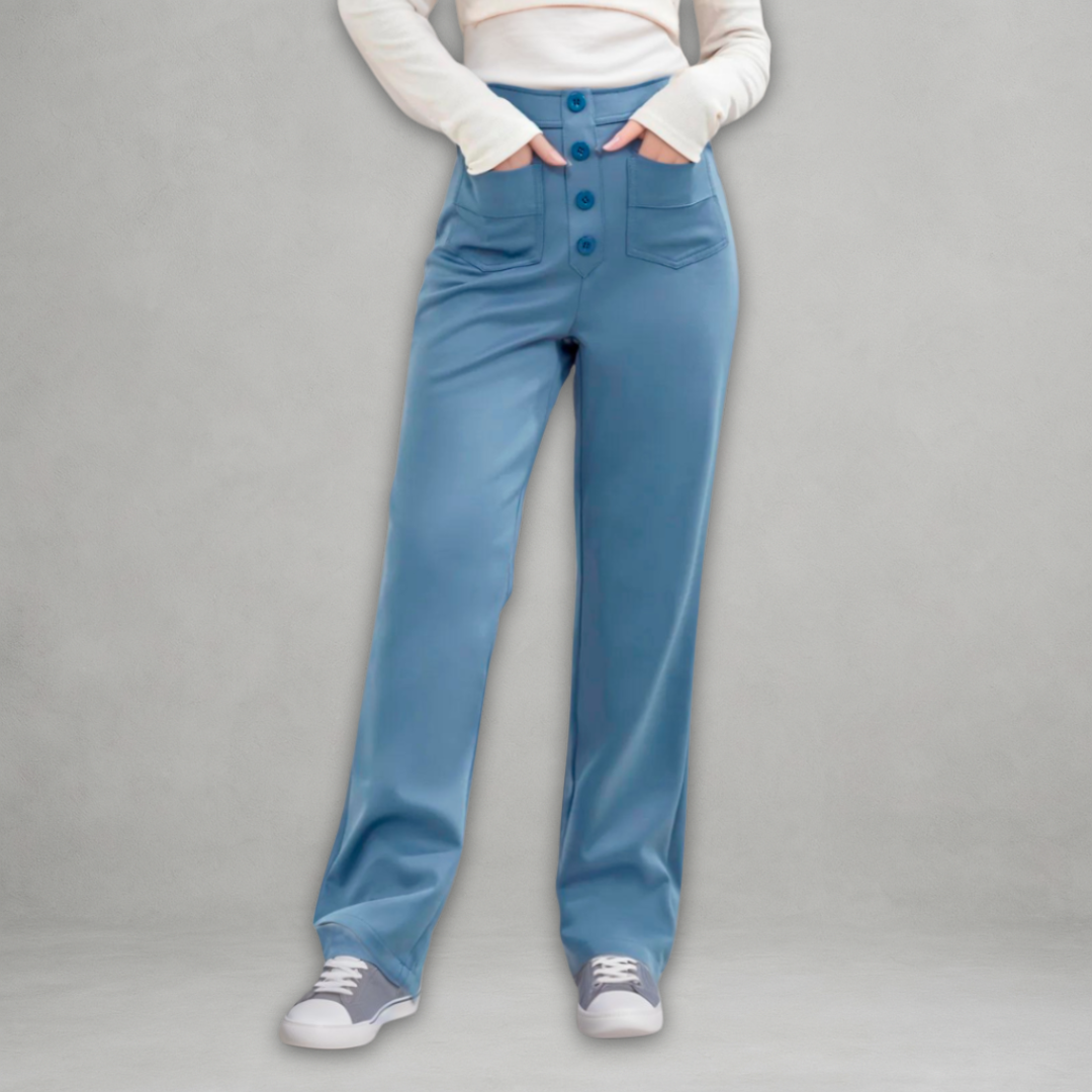 Elsa | Pantaloni elastici a vita alta