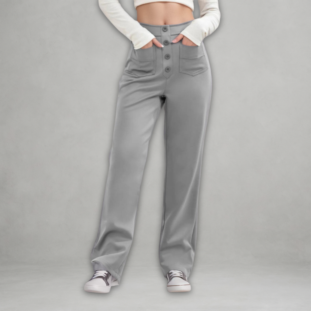 Elsa | Pantaloni elastici a vita alta