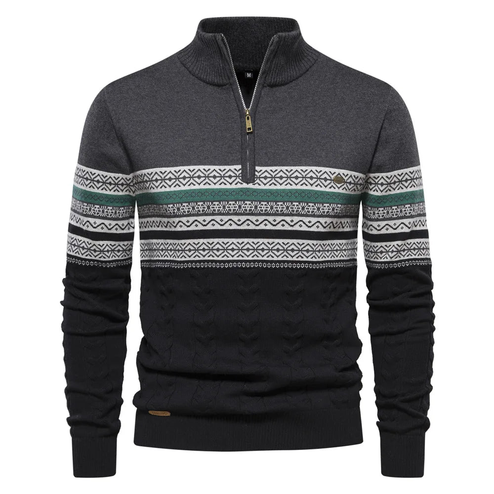 Jasper | Maglione da uomo con mezza zip